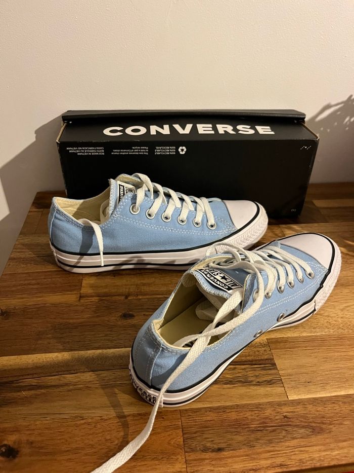 Converse bleu clair T37 - photo numéro 6