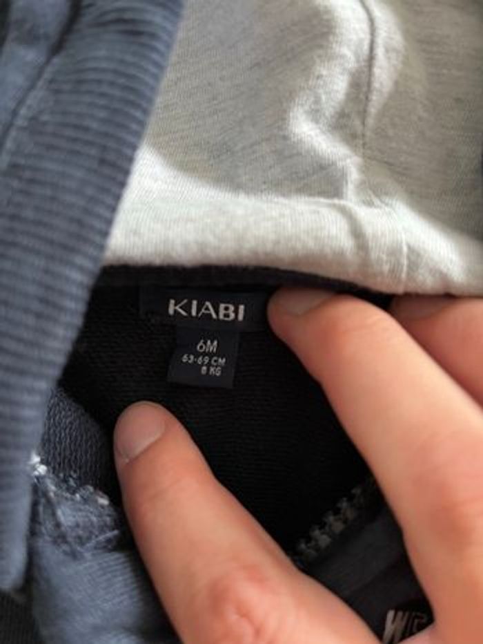 Gilet à capuche bleu marine 6mois Kiabi - photo numéro 4