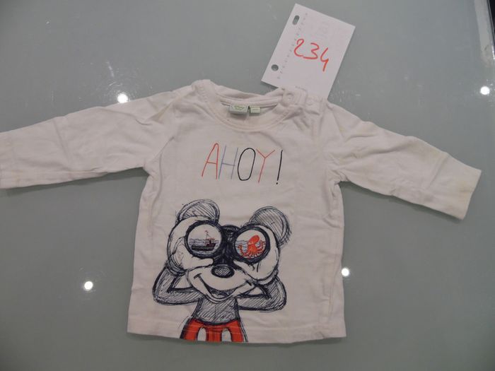 t-shirt 6 mois manche longue disney mickey