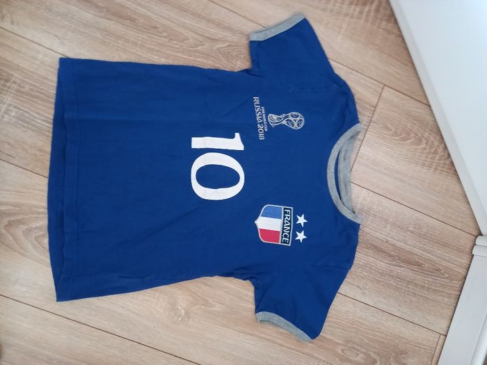 Tee-shirt manches courtes bleu France taille 10 ans