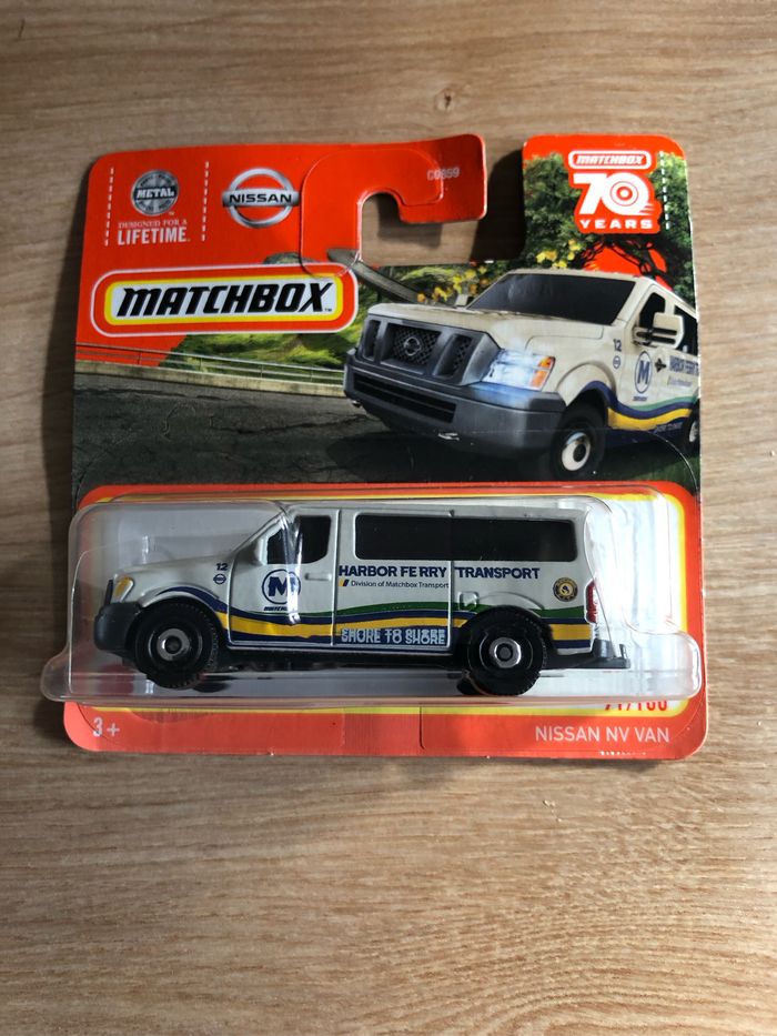 Miniature matchbox Nissan van NV