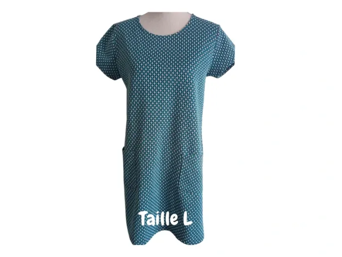 Robe rétro Pull & Bear avec poches Turquoise