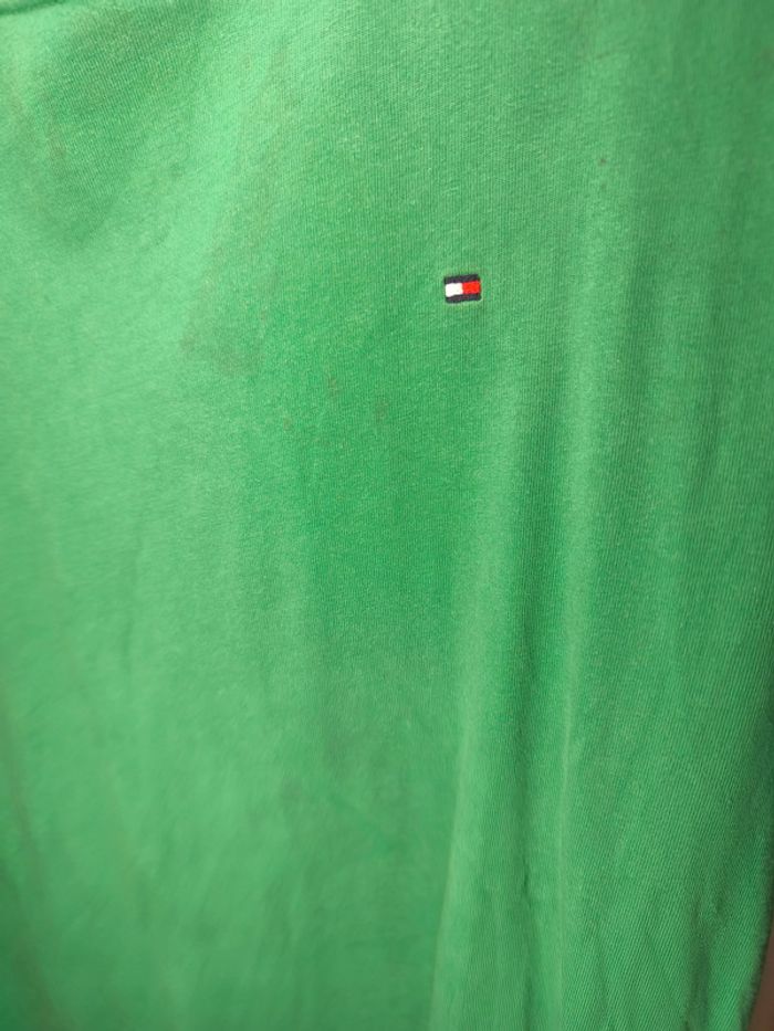 T-shirt Tommy Hilfiger Enfant L 12/14ans Vert - photo numéro 3