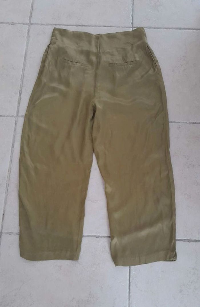 Pantalon vert satiné - photo numéro 6