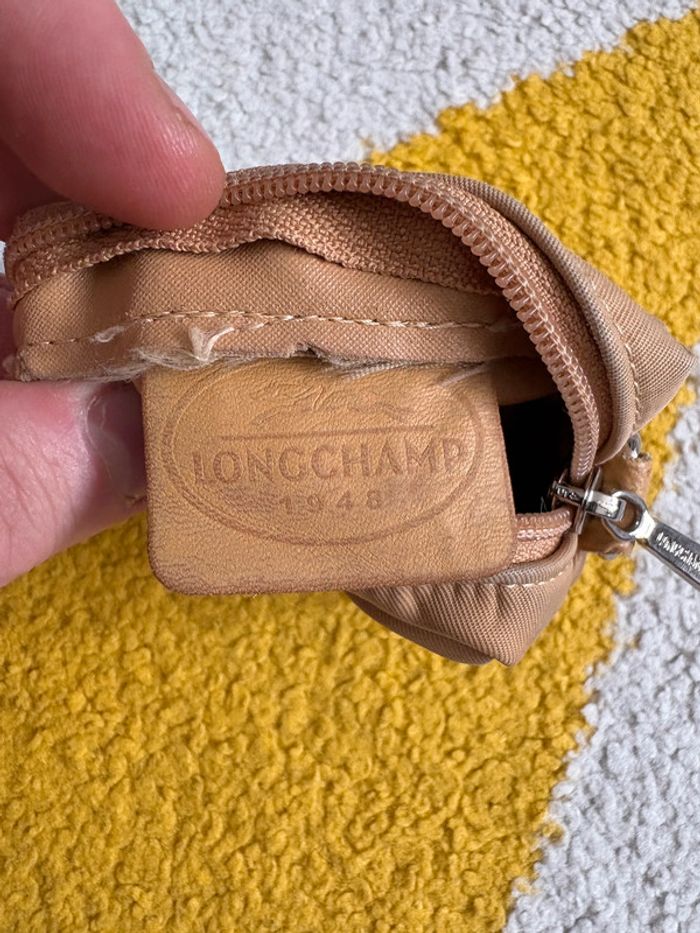 Porte-monnaie longchamp | Beige | 8 cm X 6,5 cm - photo numéro 5