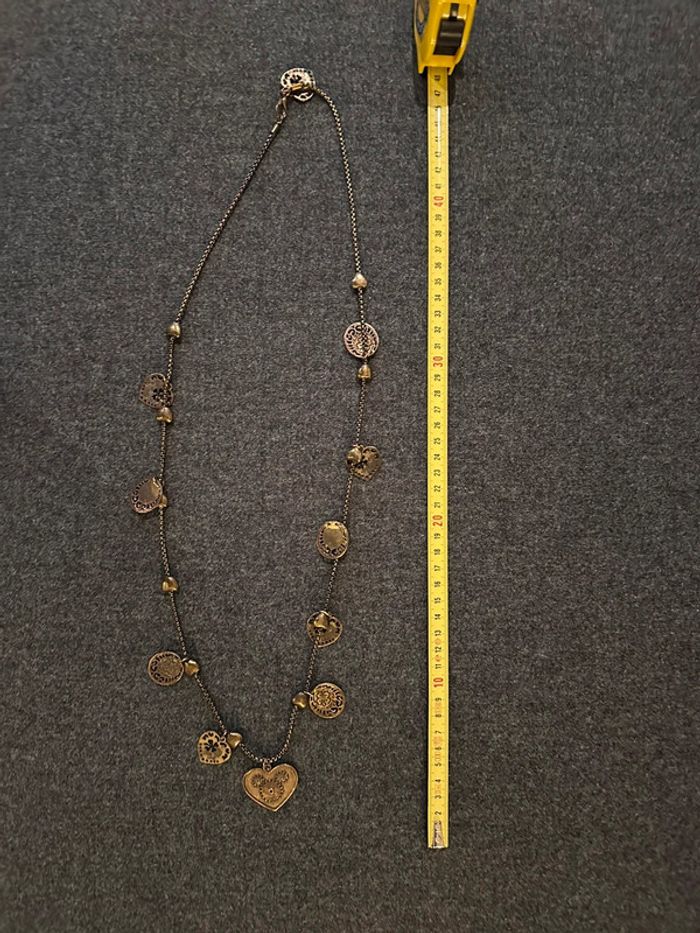 Collier sautoir médailles et cœurs - photo numéro 5