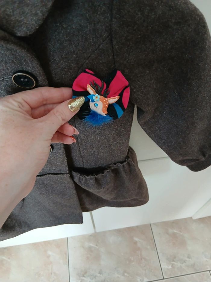 Manteau Du pareil au même 4 ans et acessoires cheveux Catimini - photo numéro 7