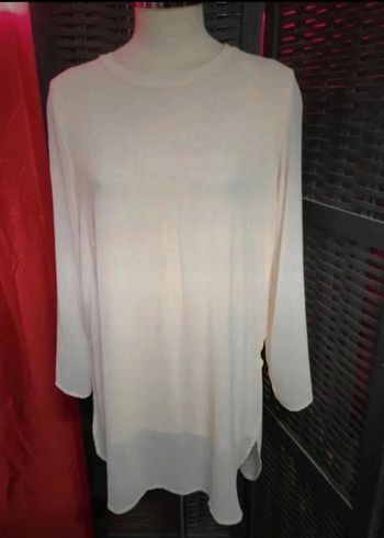 Tunique légère voilage rose pâle 42