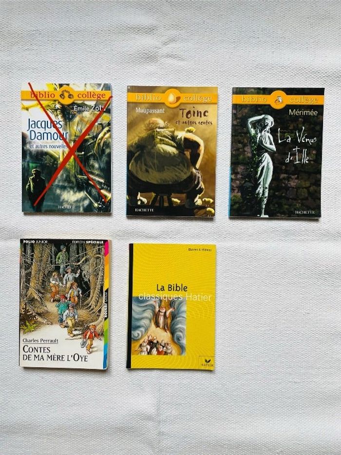 Lot de 4 livres classiques TBE