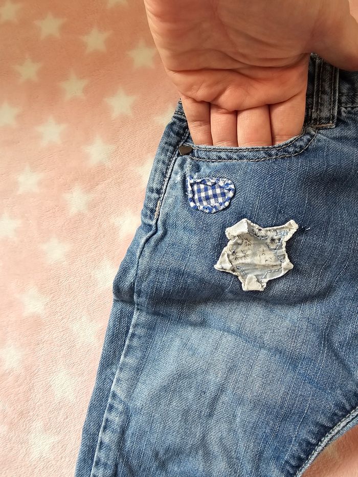 Pantalon jeans mixte 6-9 mois - photo numéro 2