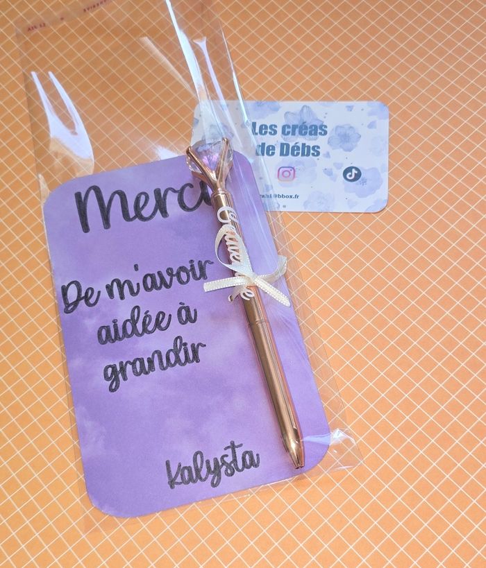 Stylo personnalisé avec carte nounou