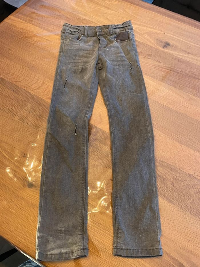 Jean slim kiabi gris 8 ans - photo numéro 2