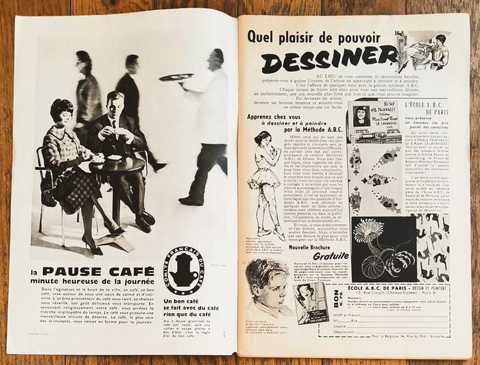 Ancien magazine 1961 Modes et travaux avec 2 patrons + supplément n°722 vintage - photo numéro 3