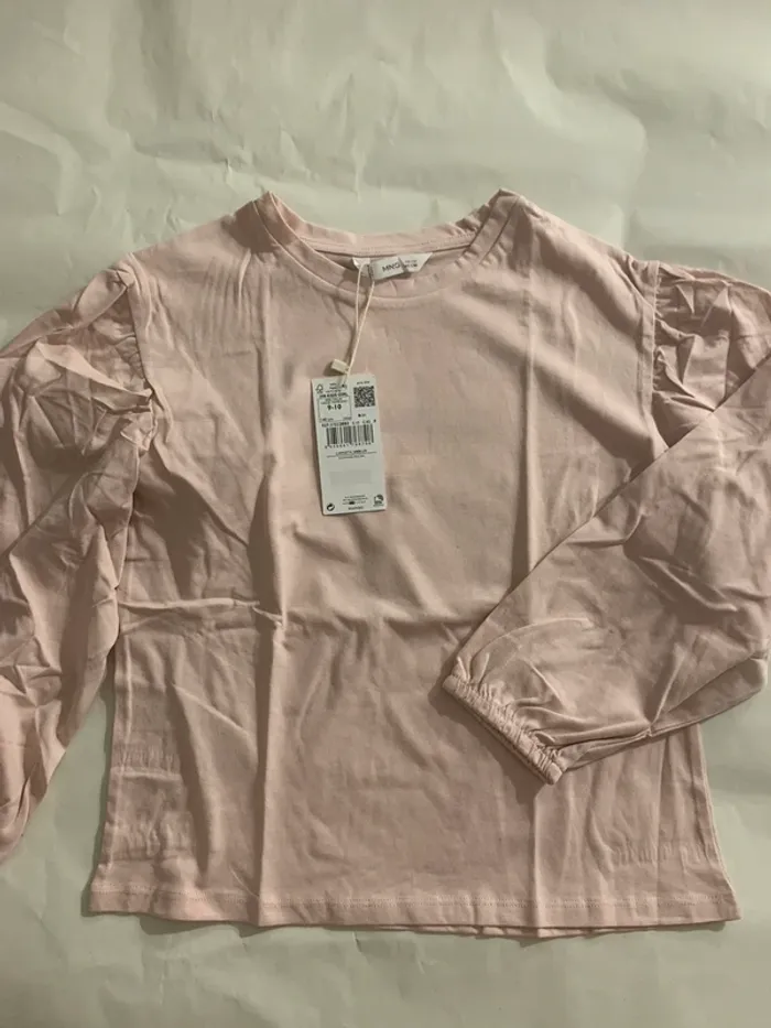 Mango t-shirt manche longue T 9/10 ans - photo numéro 2
