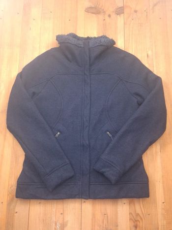 Veste the north face femme / taille M / bleu / brodé (231)