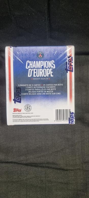 Topps Box PSG Paris Saint Germain Champion D'Europe 2024/2025