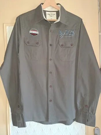 Chemise homme comme neuve Hope'N Life M gris foncé