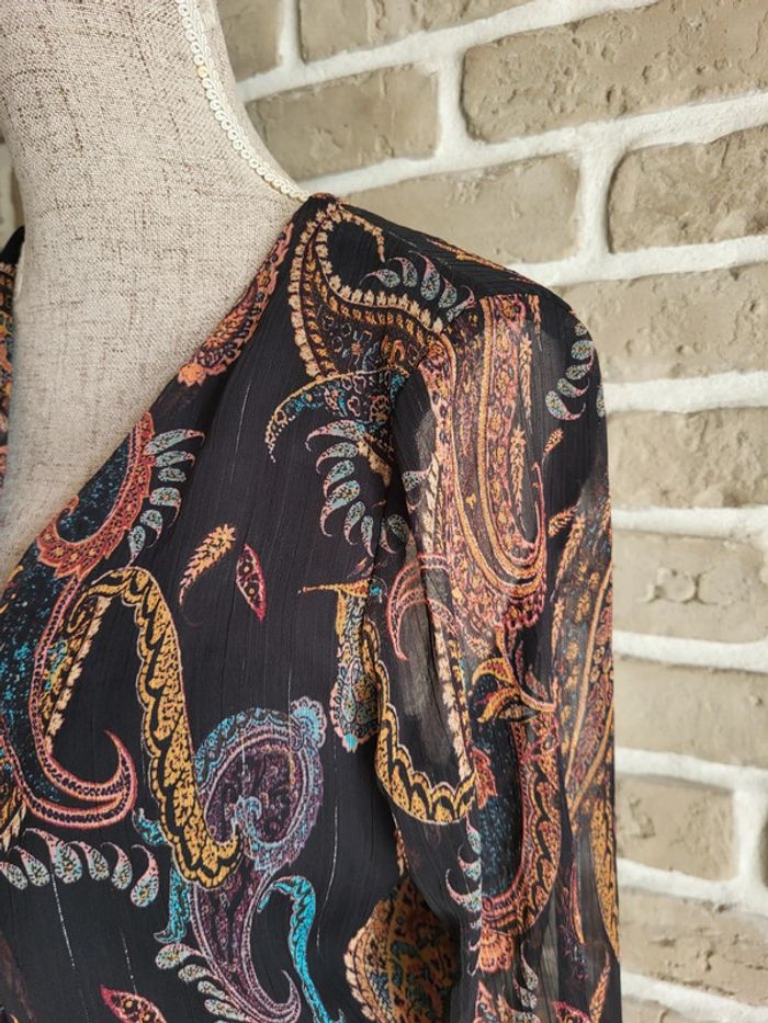 Robe longue et fluide imprimé cachemire Cache Cache - Bohème chic - photo numéro 5