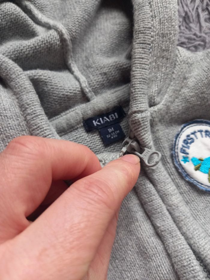 Gilet à capuche sans manches bébé garcon - photo numéro 3