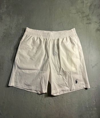 Short Ralph Lauren White Embroidered Black Poney – Taille L