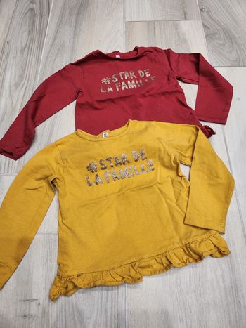 Lot tee shirt manche longue