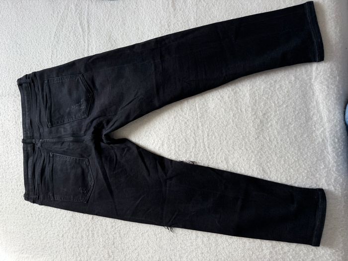 Jean homme Zara – Noir effet usé – Taille 46 XL/XXL - photo numéro 4