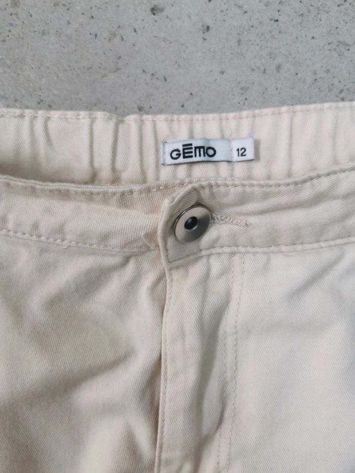 Pantalon cargo couleur crème - photo numéro 3