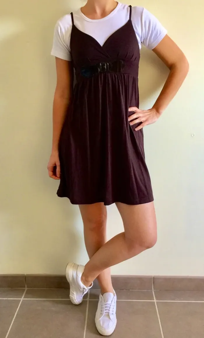 Robe tunique chocolat