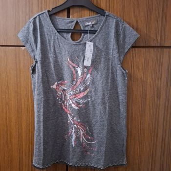 Etam T-shirt gris, taille S