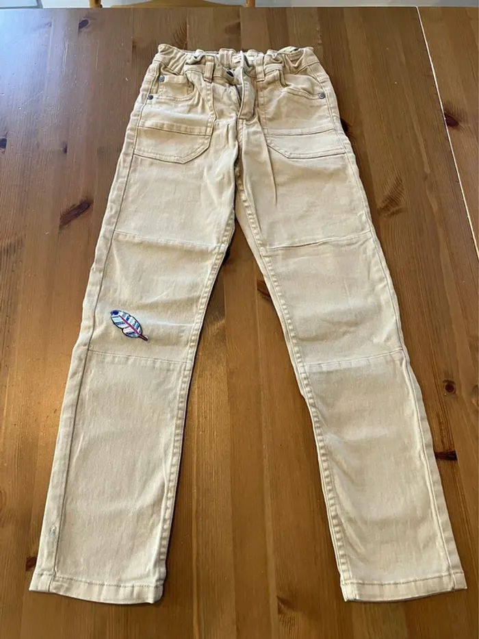 Pantalon beige 8 ans