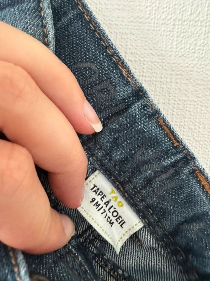 Jean bleu - taille 9 mois 🌼 - photo numéro 2