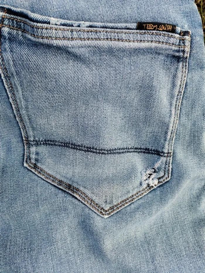 Jean Teddy Smith bleu used Marlon fit taille 40 W31 L34 - photo numéro 7