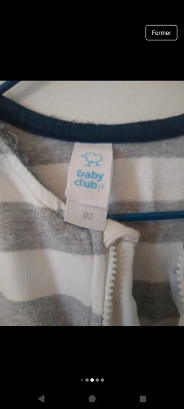 Pyjamas garçon une pièce en 100% coton - photo numéro 6