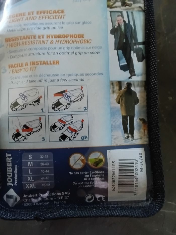 Lot de 2 sur-chaussures antidérapante neuf - photo numéro 7