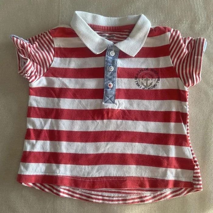 🧢 Polo rayé marin Petit Bateau 🧢