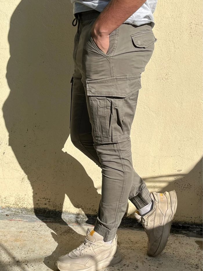 Cargo kaki plusieurs poches - photo numéro 4