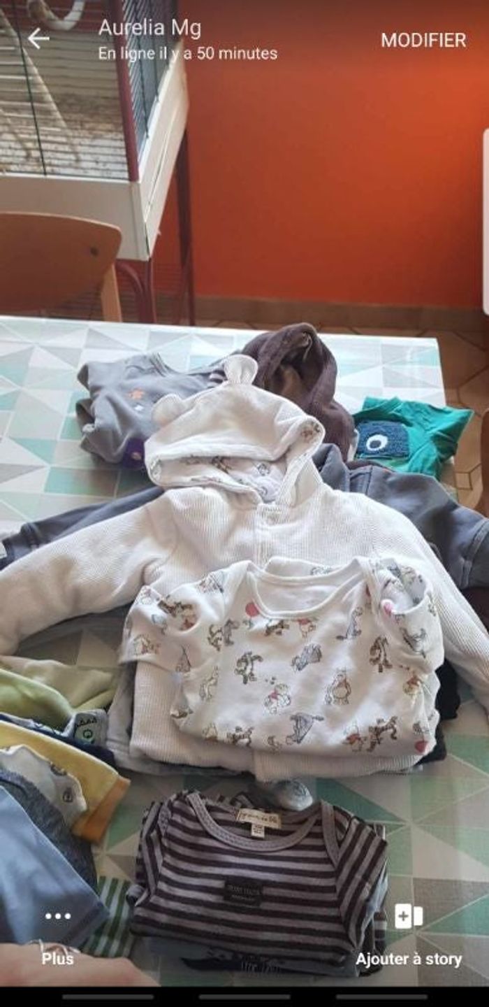 Ensemble veste +body winnie l ourson