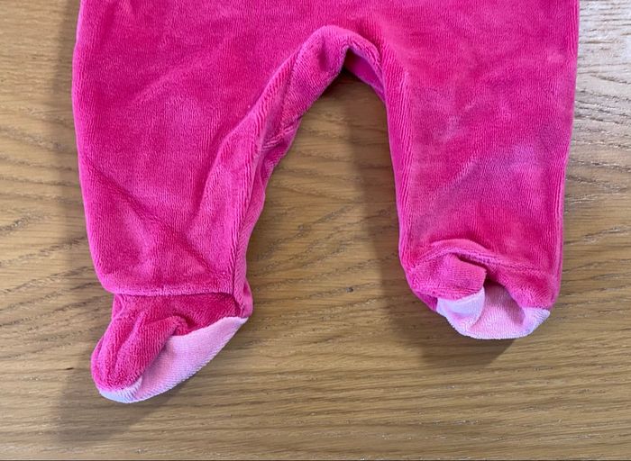 Absorba Pyjama Grenouillère rose/fuchsia Taille 1 mois - photo numéro 3