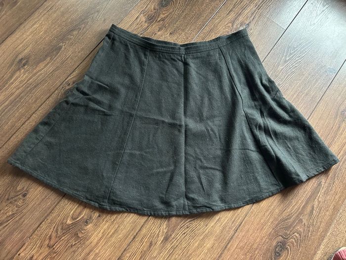 Jupe Sessun en laine anthracite T. 42