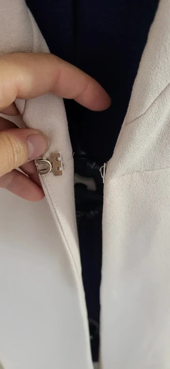 Veste / blazer cintrée rose pale 36 - photo numéro 2