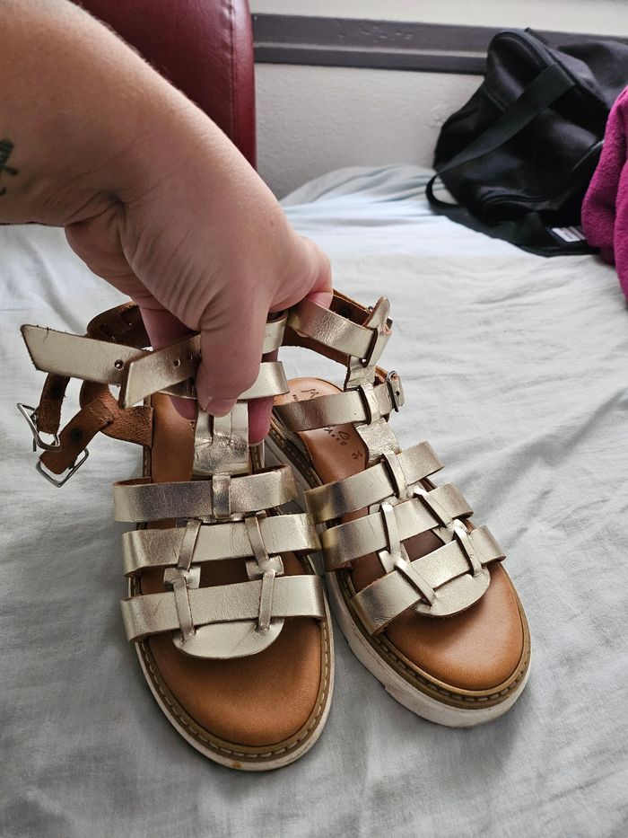Sandales fille cuir - photo numéro 3