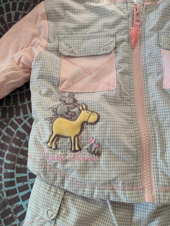 ensemble pantalon bebe fille 3 mois equi theme - photo numéro 2