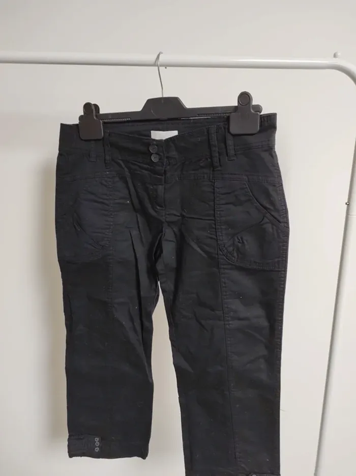 Pantacourt noir Promod taille 38 - photo numéro 2