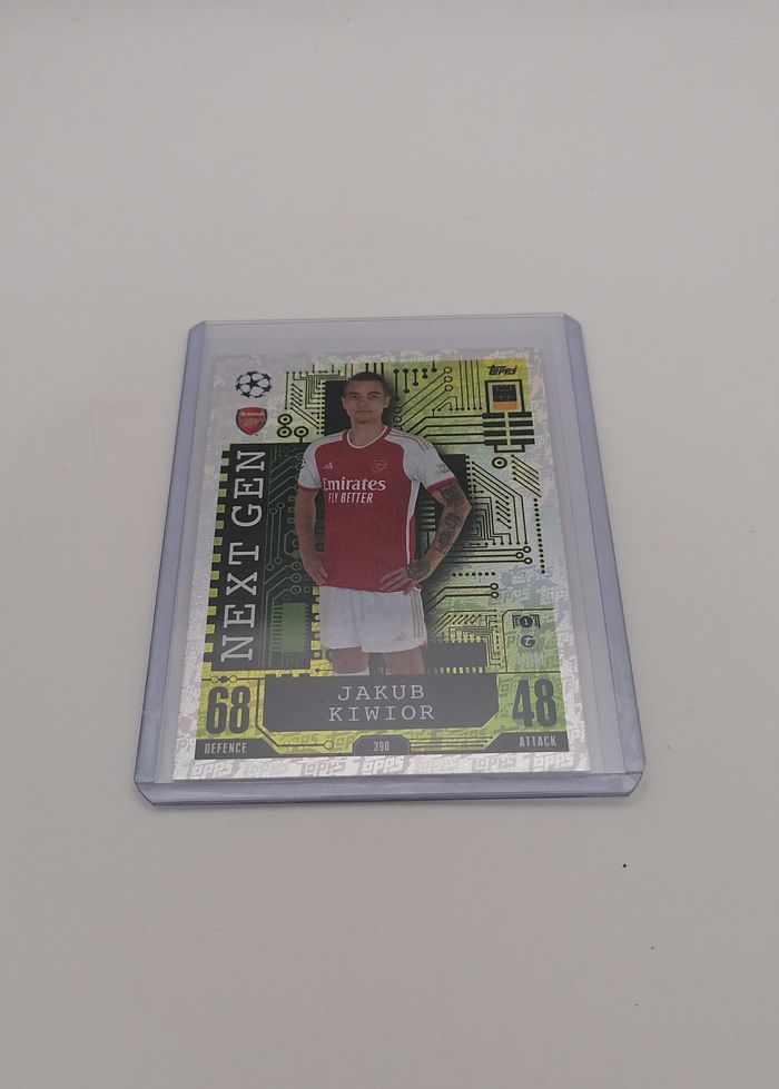 Carte Match Attax 2023-24 NEXT GEN Jakub Kiwior n°390 ARSENAL FC. - photo numéro 2