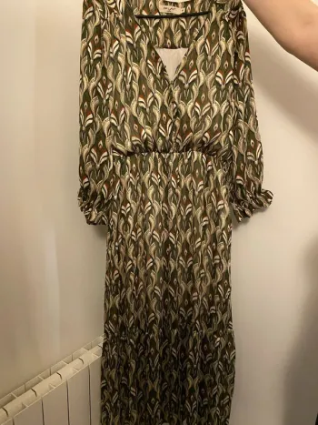 Robe longue à motifs