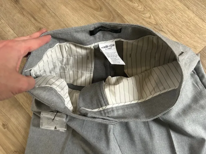 Max mara pantalon gris en laine neuf avec étiquette femme, taille 38 - photo numéro 4
