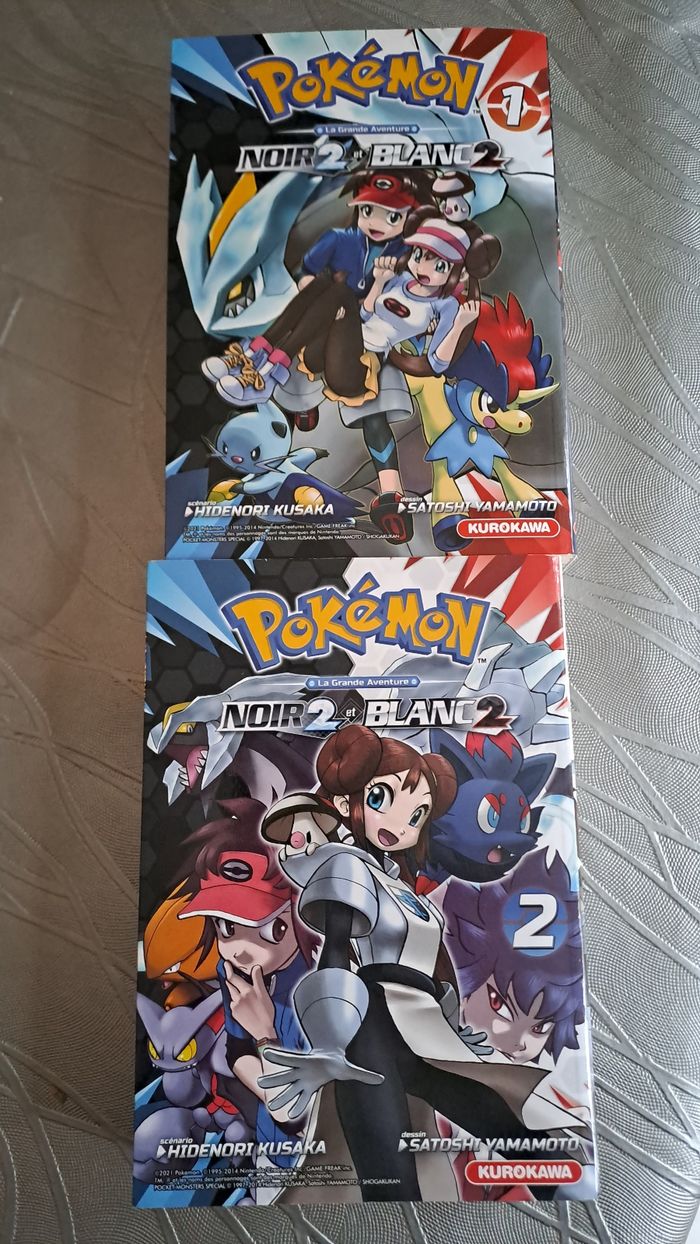Lot de 2 mangas Pokémon Noir2 et Blanc2
