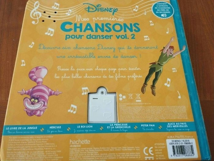 Livre sonore Disney - chansons pour danser vol 2 - photo numéro 2