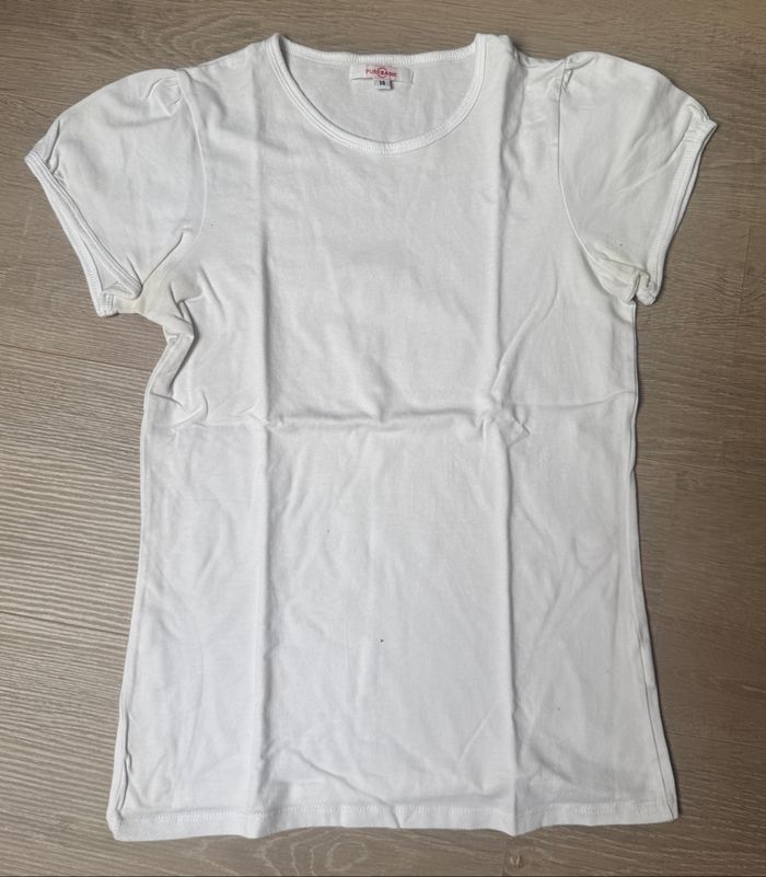T shirt blanc basique 14ans
