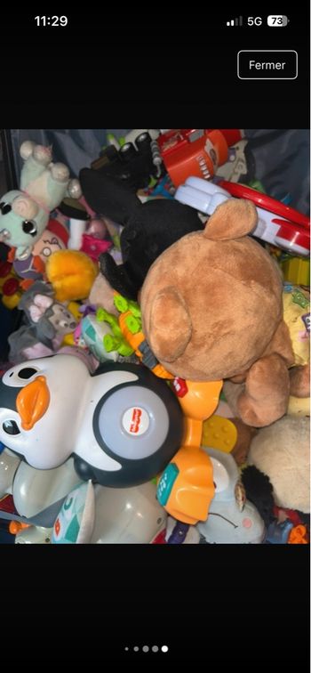 Lot de 60 peluche - jouets